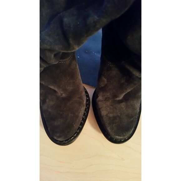 INVENTORY REDUCTION SALE. Michael Kors Black Suede Slouch Boots NB - Picture 5 of 8